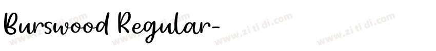 Burswood Regular字体转换